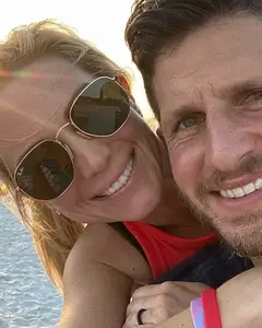 Couple smiling